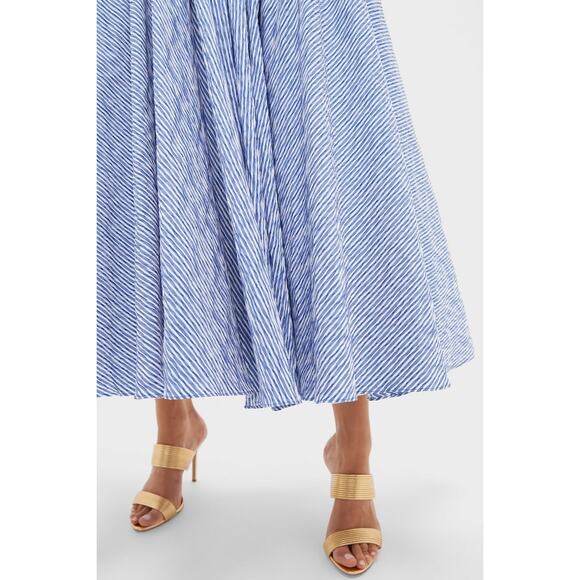 ALEXIS Blue Stripe Summers Dress NWT Size M Retail $1040 - Picture 6 of 7